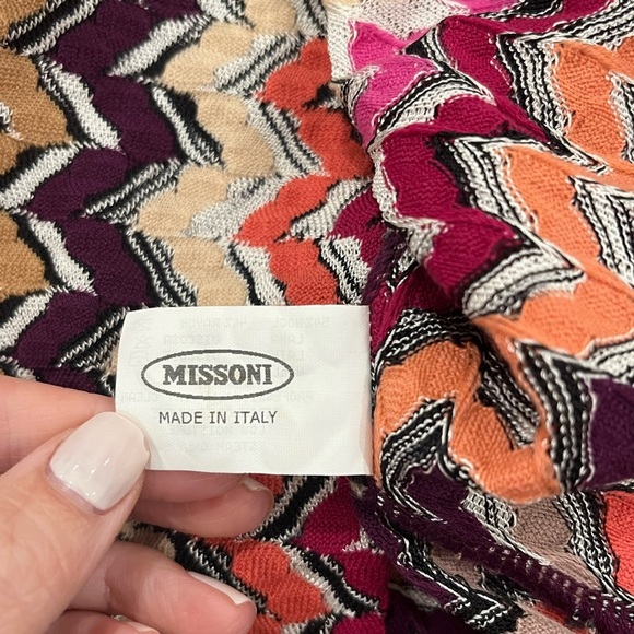 Missoni Orange Label Sleeveless Multicolor Knit Mock Dress Women Sz 42 US 6 M - Picture 10 of 13